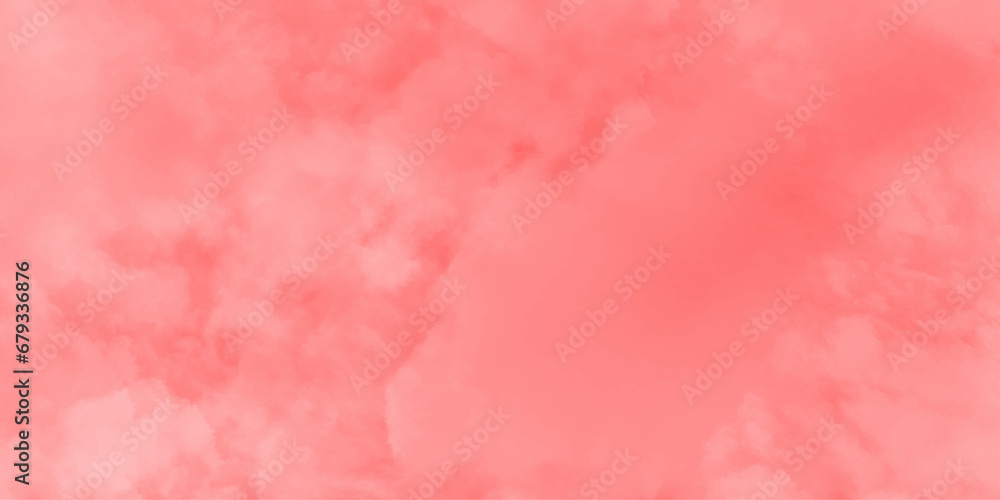 Abstract background with soft red watercolor texture background .vintage soft red sky and cloudy background .hand painted vector illustration with watercolor design .