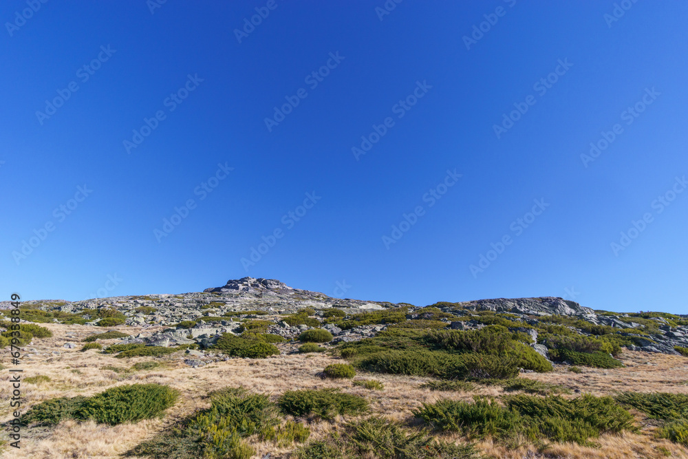 Beautiful rocky landscape of high plateau of Torre with little vegetation on a sunny autumn day, Torre, Serra da Estrela, Portugal Beautiful rocky landscape of high plateau of Torre with little vegetation on a sunny autumn day, Torre, Serra da Estrela, Portugal
