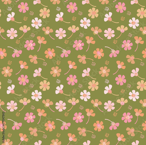 Daisy Seamless Pattern Floral Coordinate