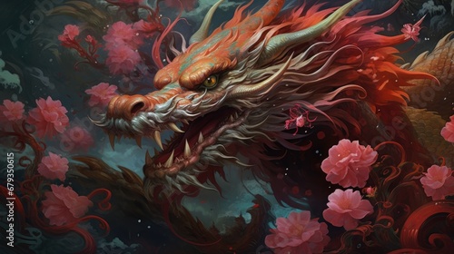 New Year of Dragon  AI generated illustration © ArtStage