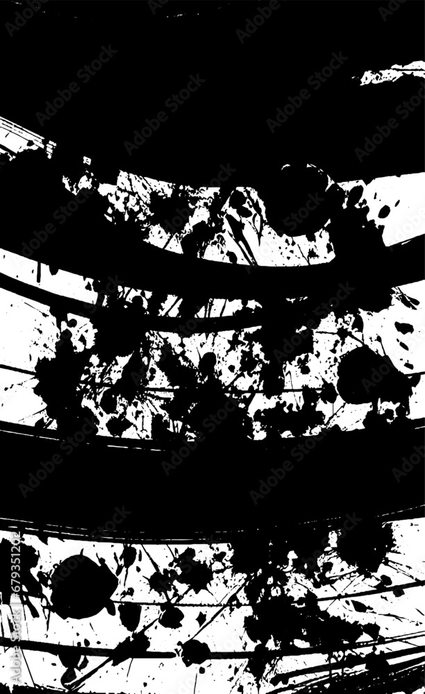 Grunge black and white texture. Drawing of an old worn-out surface. Dirty city background Grunge black and white texture. Drawing of an old worn-out surface. Dirty city background