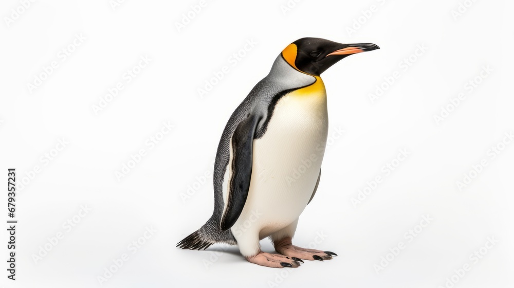 Fototapeta premium penguin full body on white background