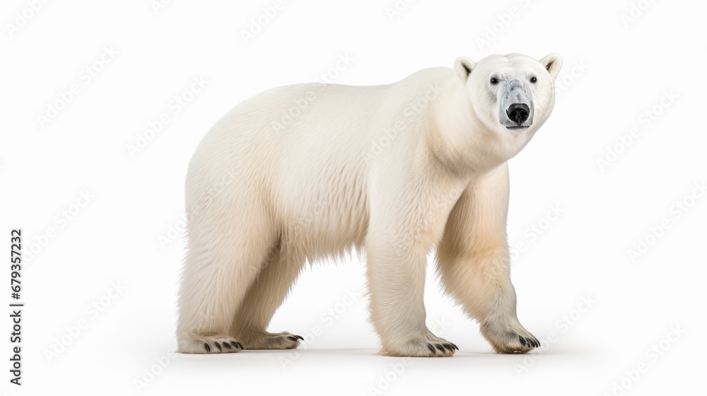 polar bear full body on white background polar bear full body on white background