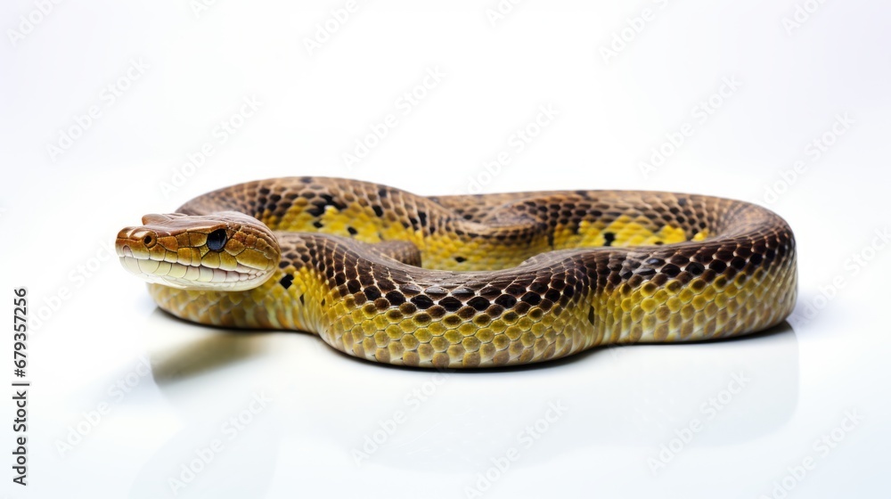 Obraz premium snake full body on white background
