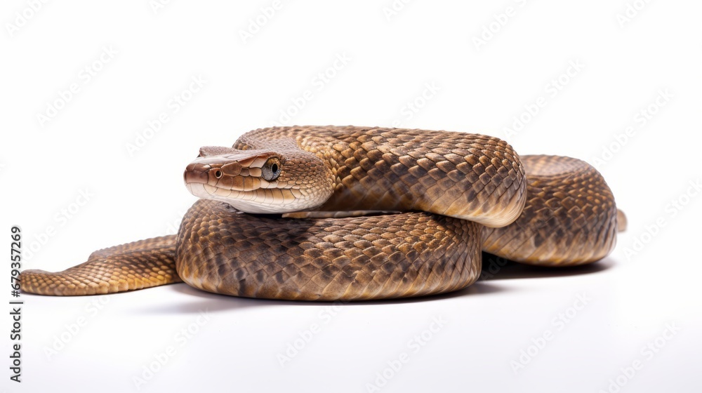 Obraz premium snake full body on white background