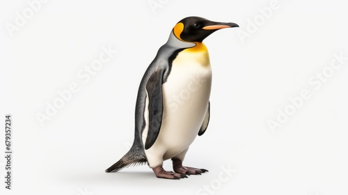 penguin full body on white background © Nicolas Swimmer