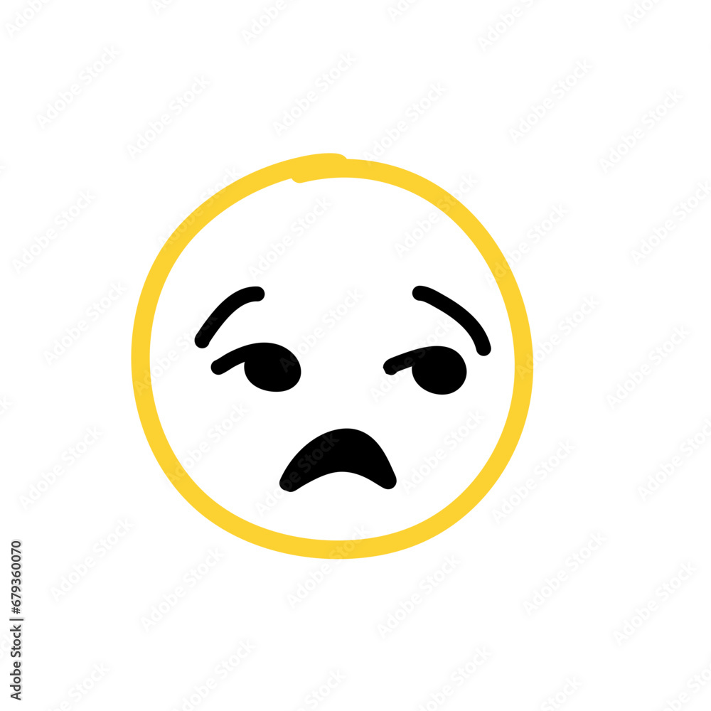 Fototapeta premium emoticon hand drawn vector