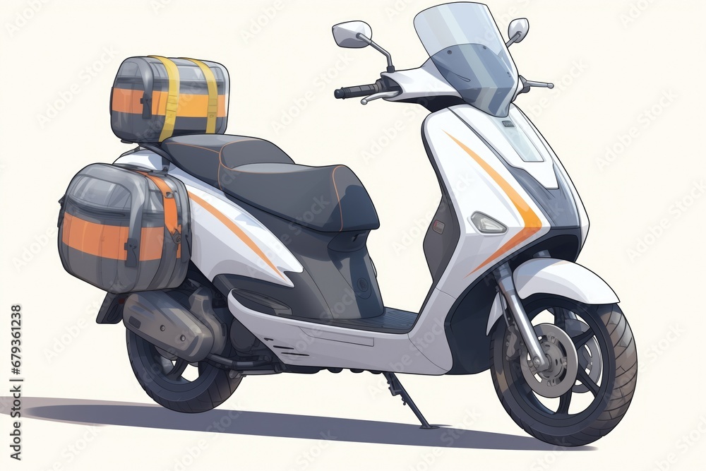 electric scooter with reflective tape for increased visibility electric scooter with reflective tape for increased visibility
