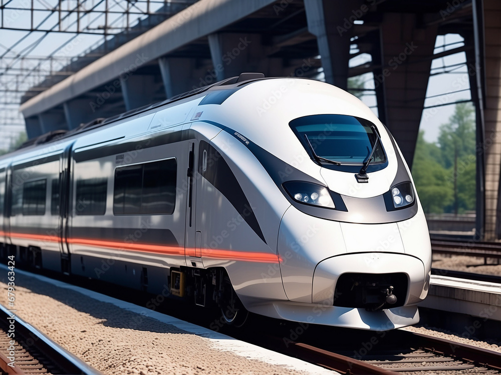 Fototapeta premium Railroad, train, public transportation