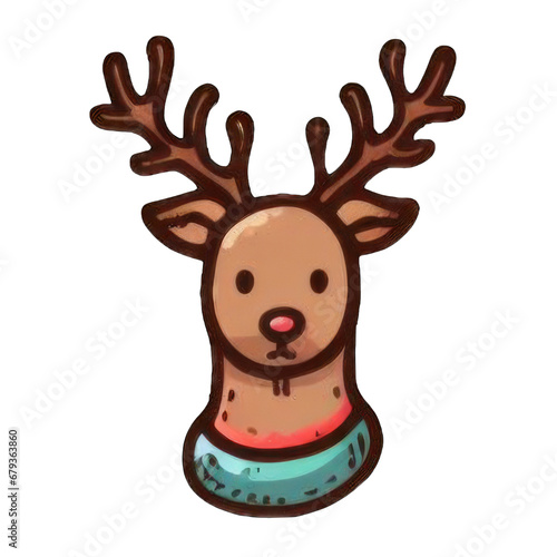 reindeer with a red nose