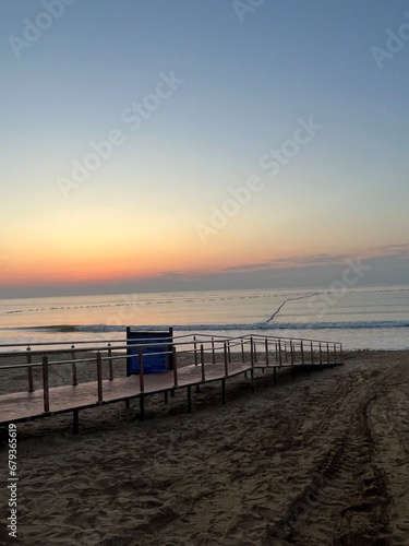 sunset at the pier