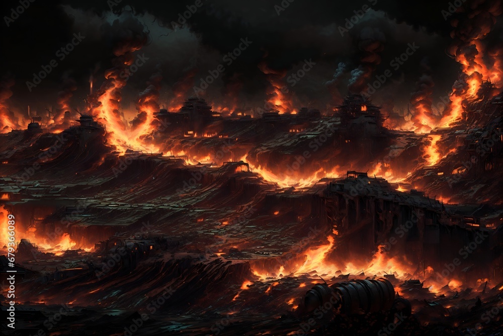 Fire flames background texture