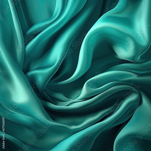 Wallpaper Mural Teal silk background seamless pattern and texture Torontodigital.ca