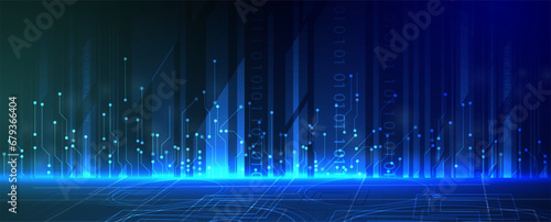 abstract futuristic circuit computer internet technology board business dark background