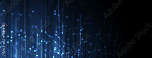 abstract futuristic circuit computer internet technology board business dark background