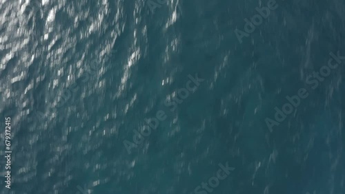 Drone over deep blue water Maui Hawaii (ID: 679372415)