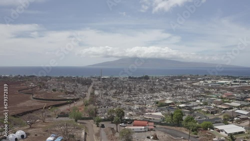 Maui Hawaii Lahaina burnzone drone (ID: 679372839)