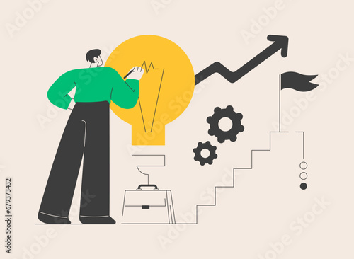 Career development abstract concept vector illustration.