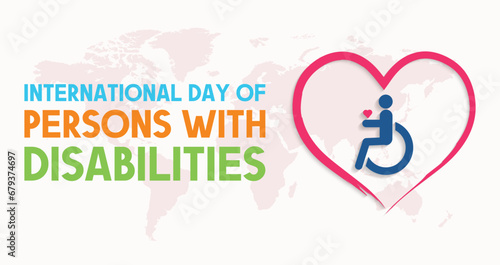 International Day of Persons with Disabilities design background 