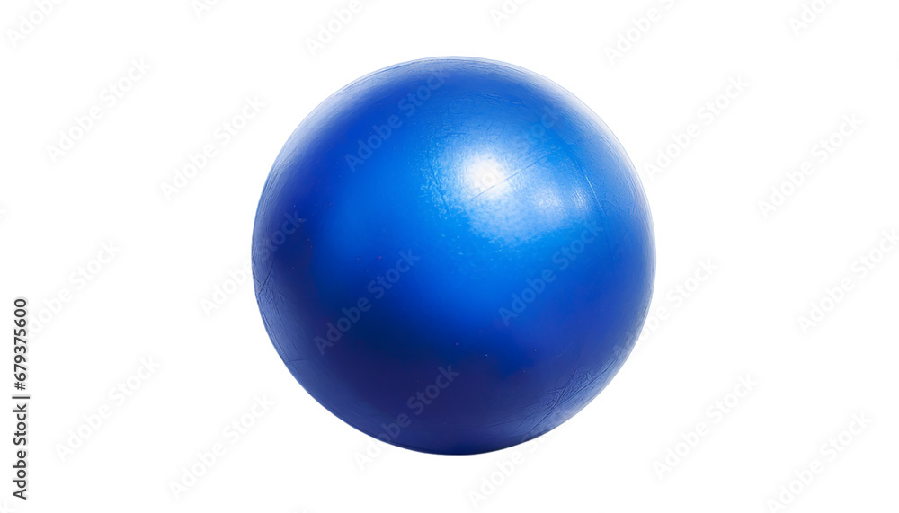 Round blue ball on transparent background Round blue ball on transparent background