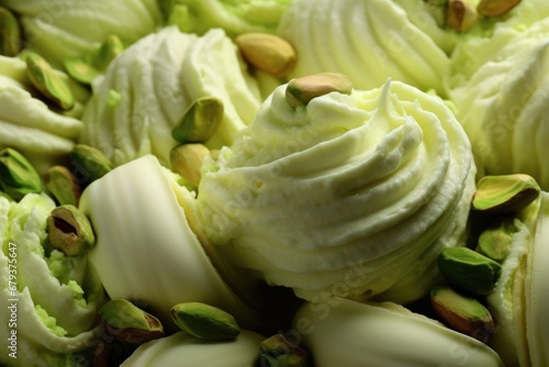 Pistachio Macro Symphony: Witness a symphony of pistachio delight in this macro composition, an orchestra of flavor © Konstiantyn Zapylaie