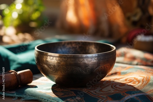 Therapeutic Sound Cascade: Cascade into therapeutic serenity with the melodic sounds of the Indian singing bowl, promoting relaxation and healing vibes