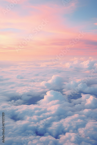 A Journey in the Clouds Beautiful Background Ai generated ART © Polina