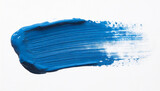 blue brush stroke isolated over white background