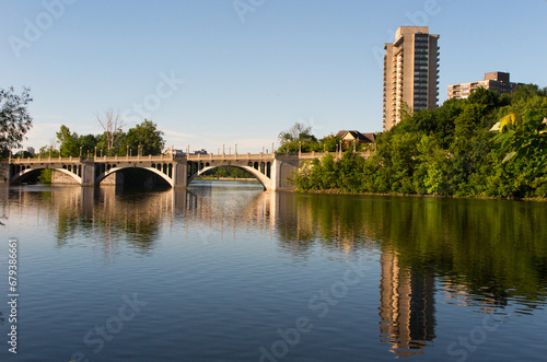 Montreal Bridge connecting Rideau street and Montreal road in Ottawa.