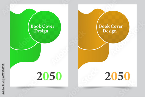  Modern Creative book cover A4 size book cover template for annual report, magazine, booklet, proposal, brochure  poster. 