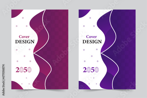  Modern Creative book cover A4 size book cover template for annual report, magazine, booklet, proposal, brochure  poster. 
