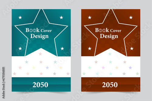  Modern Creative book cover A4 size book cover template for annual report, magazine, booklet, proposal, brochure  poster. 