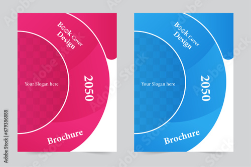  Modern Creative book cover A4 size book cover template for annual report, magazine, booklet, proposal, brochure  poster. 