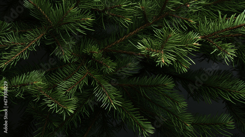 The texture of green spruce, generative AI