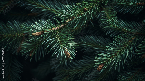 The texture of green spruce, generative AI © Tetiana Romaniuk