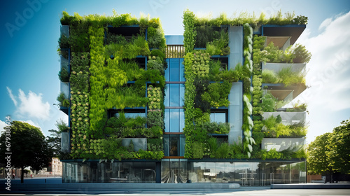 Future of the building site: ecological added value through intensive greening of facades, balconies, terraces and roofs