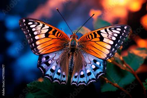 Close-up of a butterfly . Bright and detailed image. 