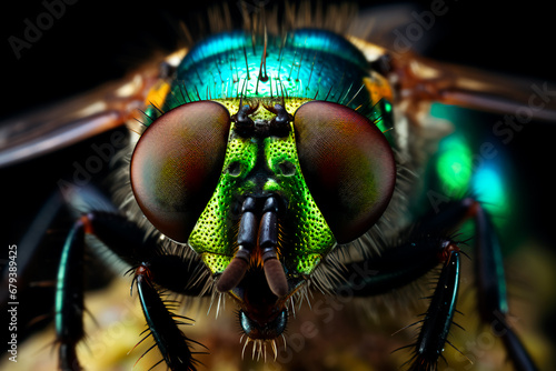 Close-up of a fly. Bright and detailed image.