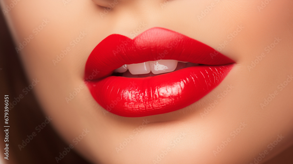 close up lips of person close up lips of person