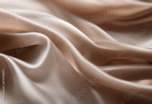 Abstract white and Brown textile transparent fabric Soft light background for beauty products