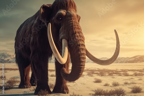 extinct woolly mammoth photo