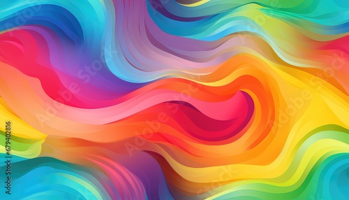 Random rainbow transitions  waves  in motion flow 