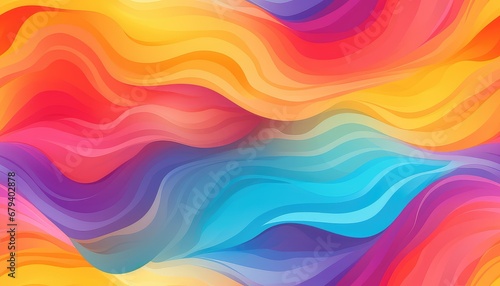 Random rainbow transitions  waves  in motion flow 