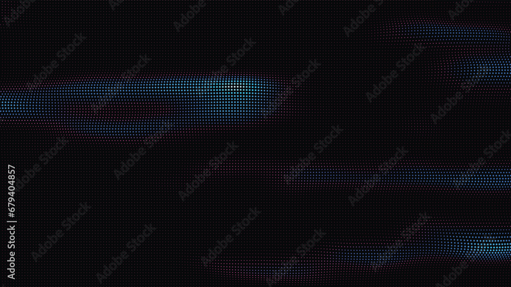 waves of colorful points. Digital data splash of point array. Futuristic smooth glitch UI element waves of colorful points. Digital data splash of point array. Futuristic smooth glitch UI element