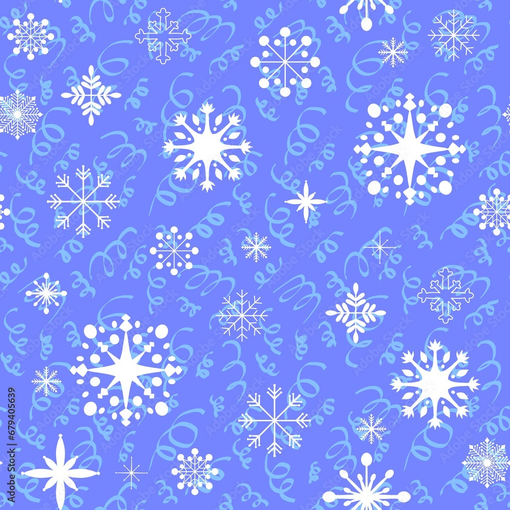 Christmas ice scribble seamless snowflakes pattern for wrapping paper and fabrics and linens and kids clothes print Christmas ice scribble seamless snowflakes pattern for wrapping paper and fabrics and linens and kids clothes print