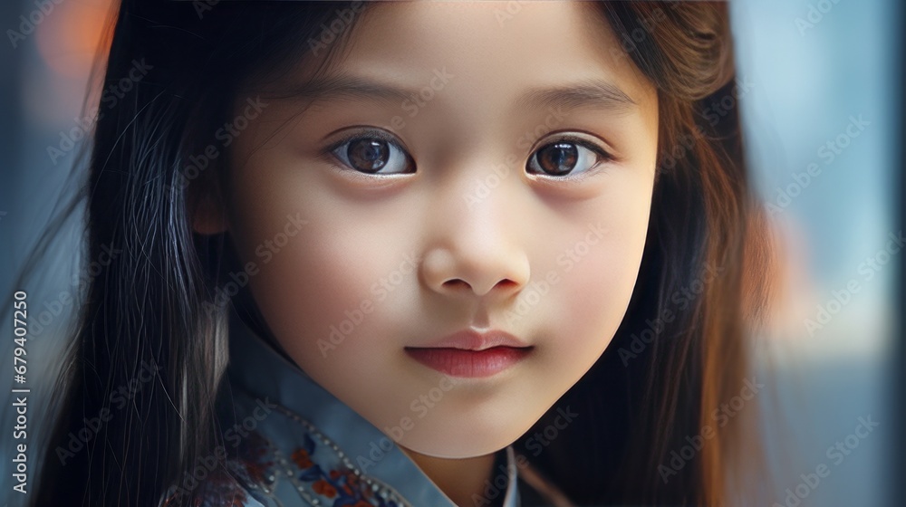 realistic closeup photo of beautiful girl with a chinese face, 16:9 realistic closeup photo of beautiful girl with a chinese face, 16:9