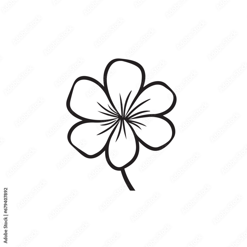 Sakura in cartoon, doodle style. 2d vector illustration in logo, icon style. AI Generative