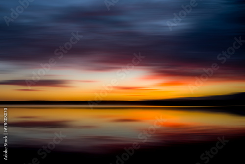 The most stunning colours in the sky at dawn capture in an ICM blur shot