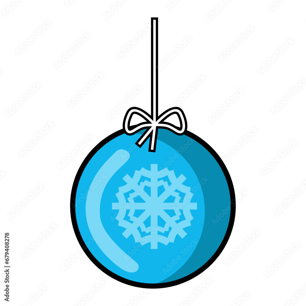 Fototapeta premium Christmas ornament ball vector