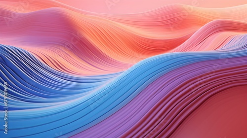 Abstract wavy background in bright colors
